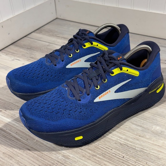 Brooks Blue and Yellow Athletic Shoes - Picture 3 of 13